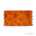 Soleil d'Ocre 400016 Tie and Dye Fouta Coton Orange 150 x 100 cm - B00XHZPKMS